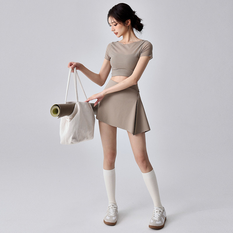 防走光运动短裤女套装跑步健身普拉提网球羽毛球瑜伽裙裤两件套夏,淘宝优惠券,粉丝福利购,淘宝优惠卷