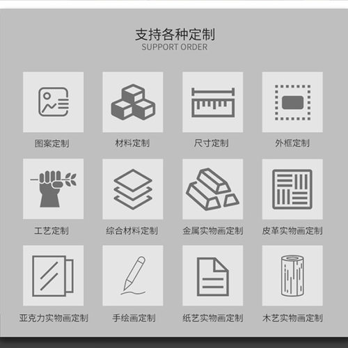 来图定制装置实物现代简约卧室轻奢样板房沙发背景墙装饰挂画链接 - 图0