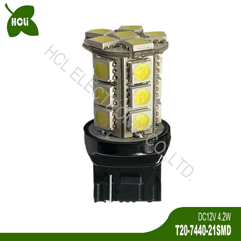 高品质 12V T20 7440 W21W LED灯泡 后雾灯 车尾灯 转向灯 倒车灯