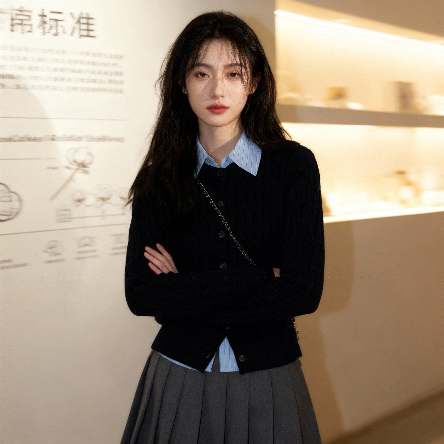 不起球100%纯棉毛衣内搭打底开衫针织外套女春秋2025新款外搭上衣,淘宝优惠券,粉丝福利购,淘宝优惠卷