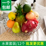 Имитированные фруктовые игрушки, пластиковые модели овощей, украшения для фруктовых магазинов, искусственные украшения из фруктовых яблок, реквизит для раннего образования детей.