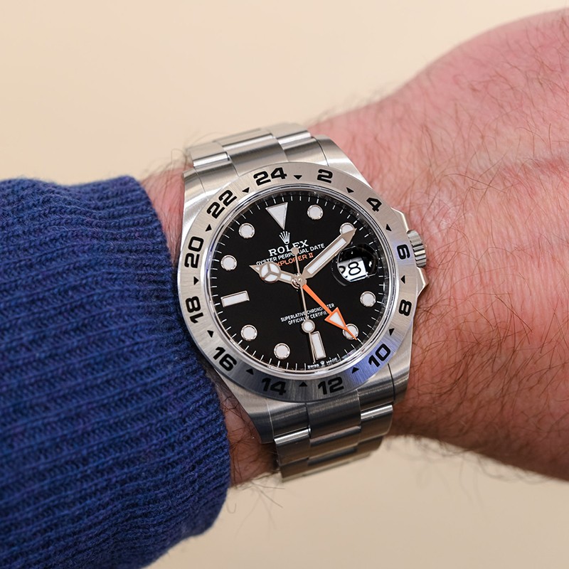 ROLEX劳力士手表探险家型II男表探二夜光钢带机械表M226570-0001 - 图1