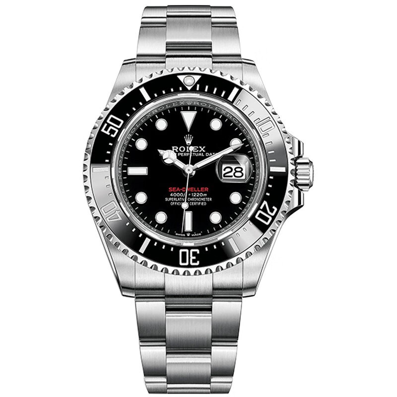 ROLEX劳力士手表海使型男表间金鬼王运动钢带机械表M126603-0001