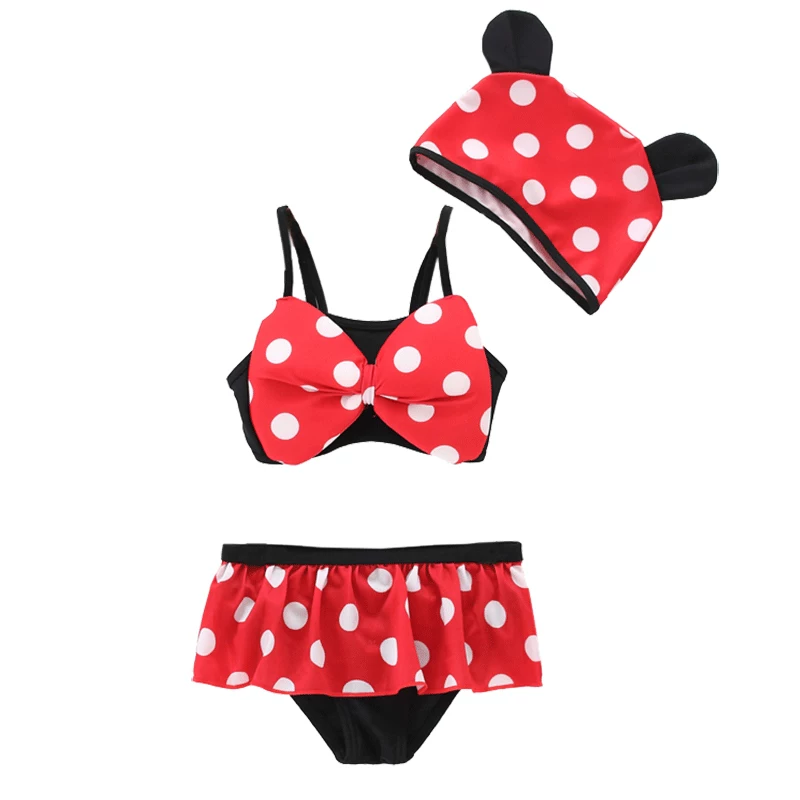 Children's cute swimwear, split skirt