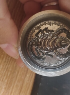 莲师铁蝎擦擦模具尺寸3.7厘米黄铜材质支持定制和复刻
