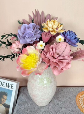 永生花干花装饰品客厅手工制作