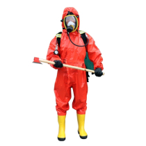 Fire-fire secondary chemical protective clothing light anti-acid and acid-acid resistant work clothes conjoined dust-free biological protective clothing