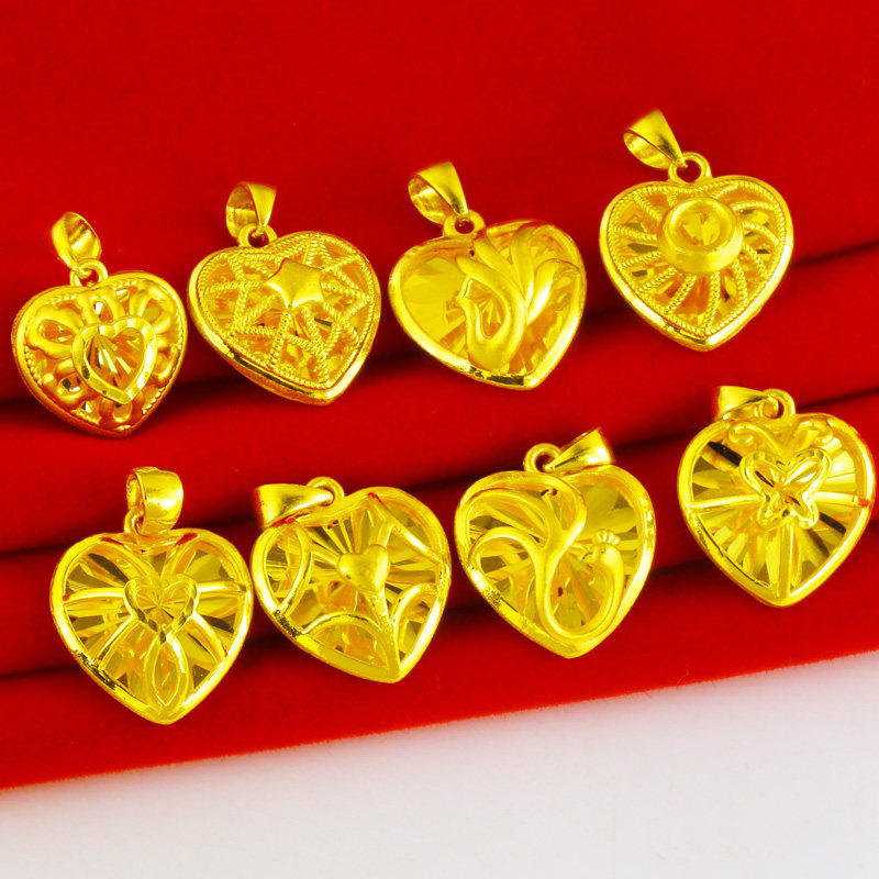 正品9999足金女款真金项链坠子纯金 千影珠宝颈饰