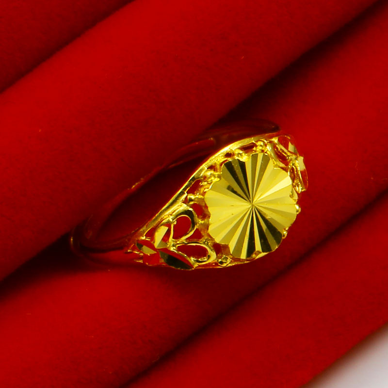 9999足金纯金戒子真金结婚女款戒指 千影珠宝手饰