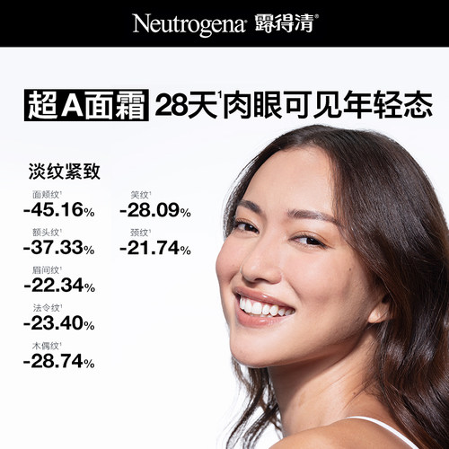 露得清超a醇面霜紧致抗皱保湿晚霜早c晚a淡化细纹官方旗舰店 - 图0