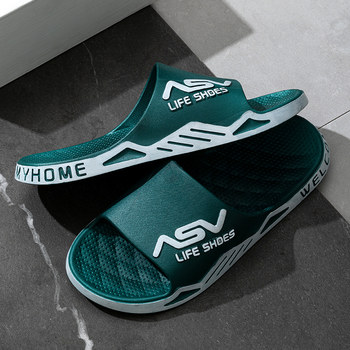 ເກີບແຕະຜູ້ຊາຍ 2022 ຫ້ອງນ້ໍາ summer ທີ່ບໍ່ແມ່ນຄວາມຜິດພາດພຽງສວມໃສ່ໃນເຮືອນທີ່ທົນທານຕໍ່ເກີບ slippers soft soled ສໍາລັບຜູ້ຊາຍທີ່ຈະໃສ່ນອກ
