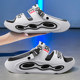 2025 new thick-soled sandals for men, summer outer wear, non-slip, anti-odor, wear-resistant, two-wear driving beach slippers for men
