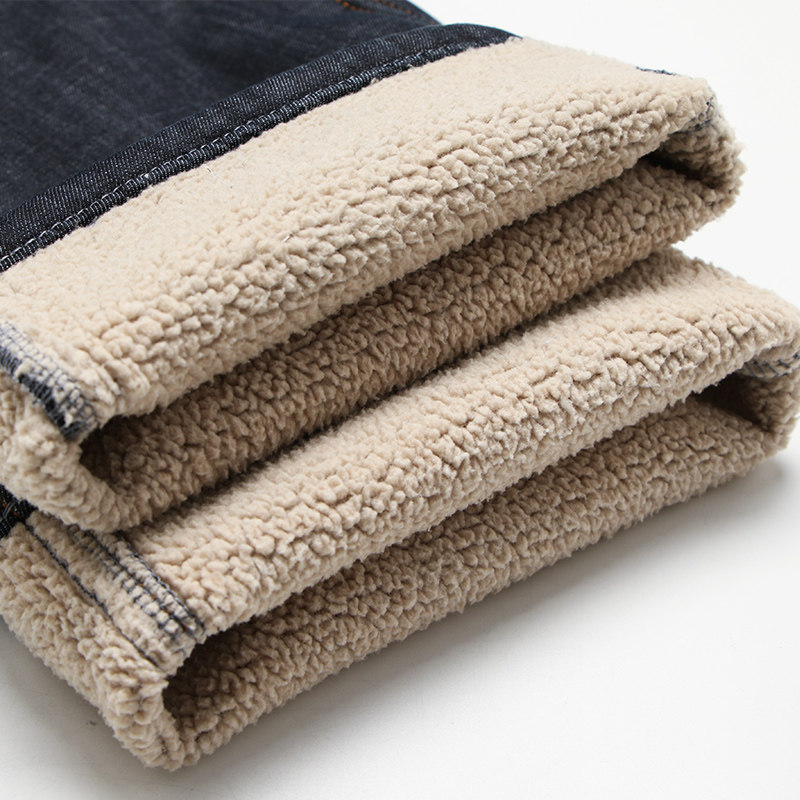 羊羔绒男加绒加厚中年牛仔裤 恒昌牛仔裤