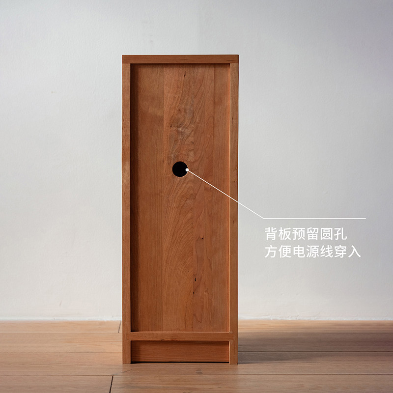 MUMO木墨 茶空间单门小边柜2.0 原木樱桃木小茶柜茶室客厅柜子,淘宝优惠券,粉丝福利购,淘宝优惠卷