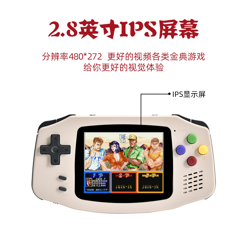 powkiddyA30复古游戏机街机开源掌机gameboy经典怀旧恐龙快打口袋妖怪童年便携GBA情怀MINI迷你掌上电玩 - 图3