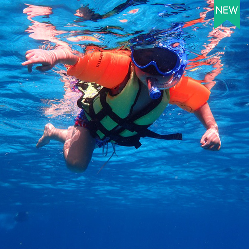 游泳眼镜男女儿童小孩防水镜游泳潜水镜套装呼吸管半干式浮潜装备 - 图3