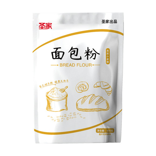 圣家高筋面粉面包粉500g家用烘焙材料高筋粉小麦粉 - 图3