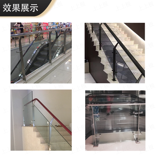厂家定制拉丝实心不锈钢工程立柱家用楼梯扶手玻璃栏杆阳台护栏 - 图1