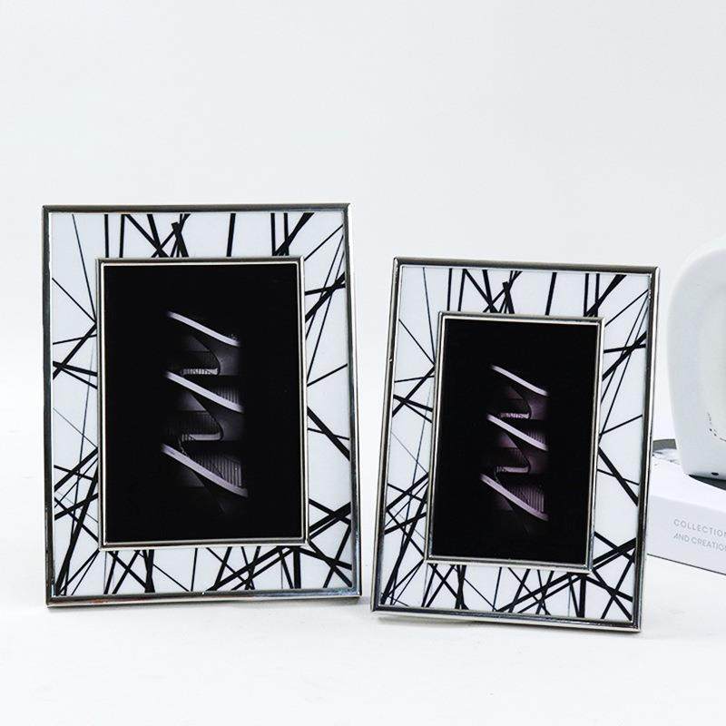 创意个性纹路长方形金属相框摆件风北欧桌面照片摆台家居装饰品,淘宝优惠券,粉丝福利购,淘宝优惠卷