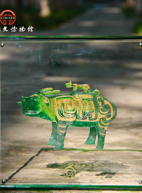 陕西历史博物馆牛尊皮影装饰画