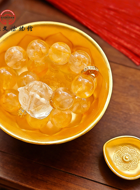 鸳鸯莲瓣纹金碗冰箱贴陕历博