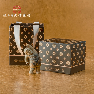 陕西历史博物馆 万仟堂显眼包雕塑茶玩茶宠小摆件西安文创纪念品