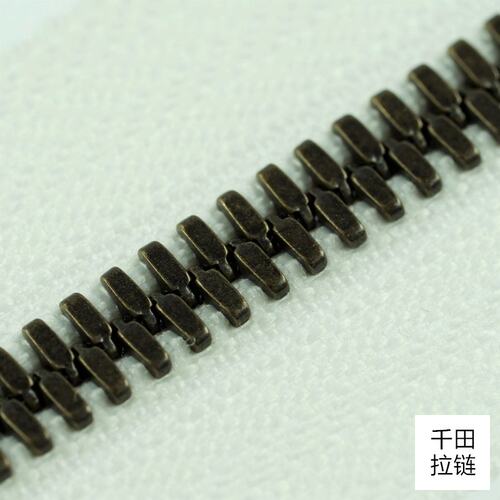 5号千田高档玉米牙古铜金属长拉链兼容Excella皮具包包手工DIY - 图3