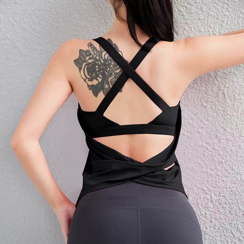 悠美新款含胸垫外穿无袖瑜伽服背心跑步美背运动上衣普拉提健身T,淘宝优惠券,粉丝福利购,淘宝优惠卷