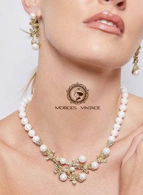 HEIDIDAUS珍珠花枝彩色繁花项链