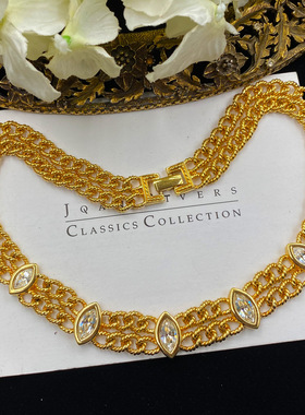 施华**奇水晶项链Vintage