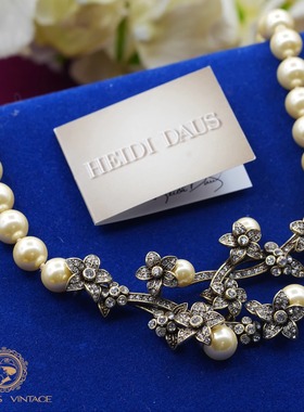 HEIDIDAUS海蒂花枝珍珠项链