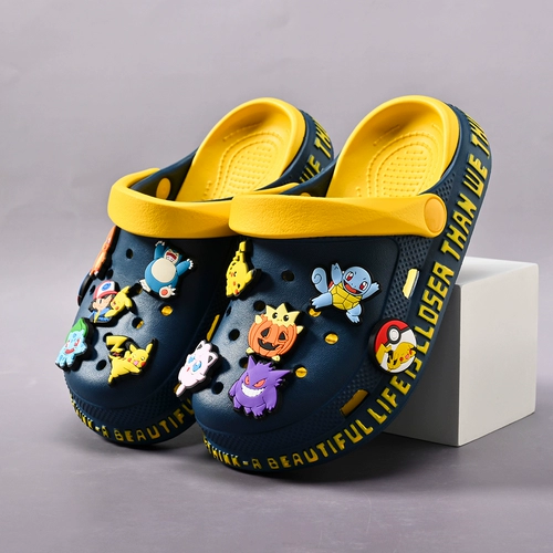 Детские летние тапочки для мальчиков, нескользящие слайдеры, пляжная пляжная обувь, мягкая подошва