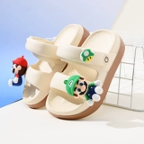 Детские летние тапочки для мальчиков для выхода на улицу, детская нескользящая пляжная обувь