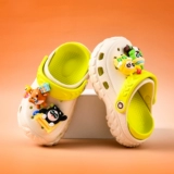 Нескользящие детские летние мультяшные тапочки для мальчиков, слайдеры, мягкая подошва
