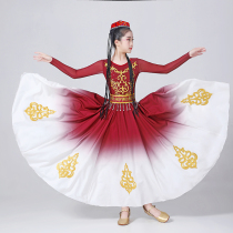 Xinjiang dance to serve childrens Viwu ethnic group costumes Girl Gui Xinjiang dance Uyghur ethnic dance suit