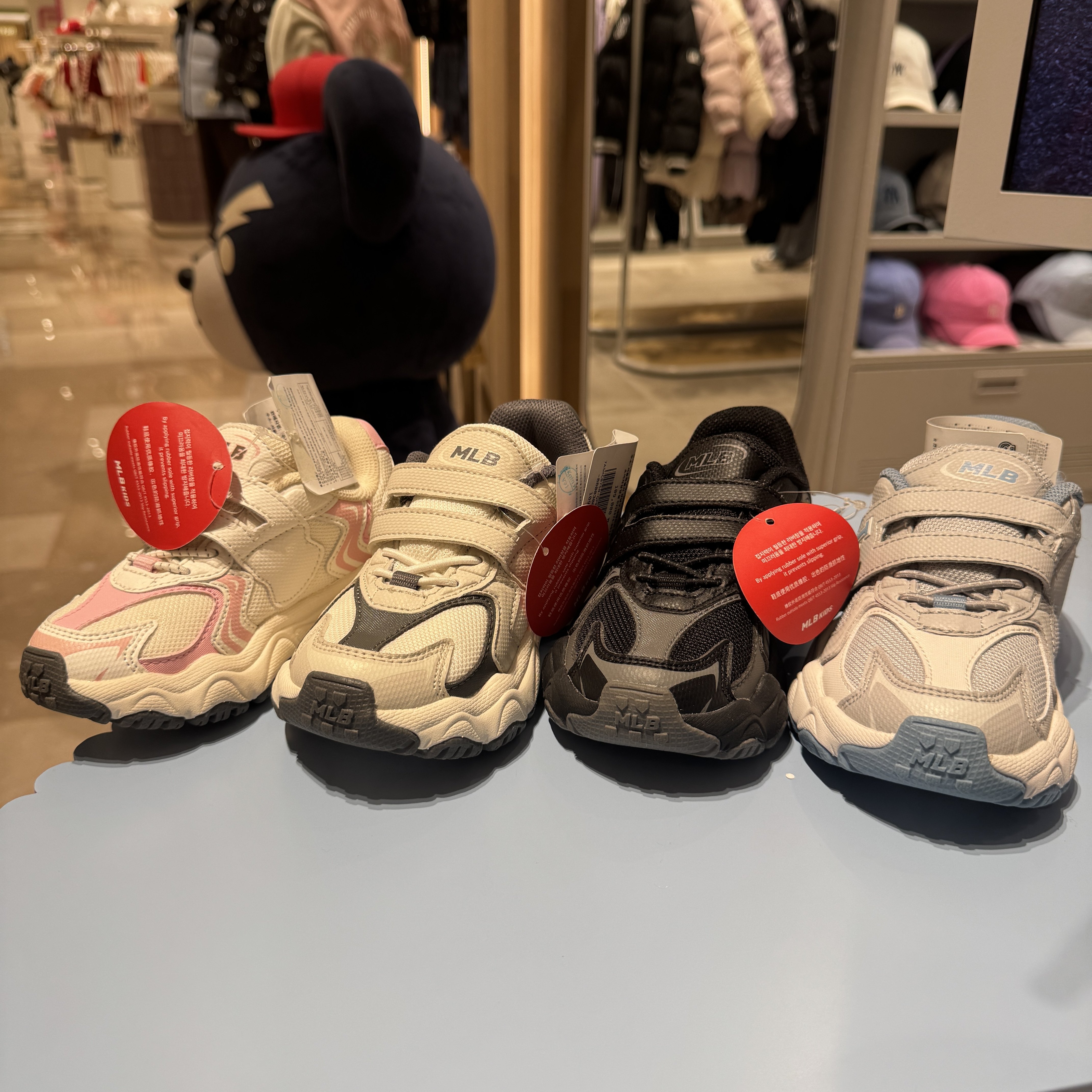 韩国代购MLB儿童时尚百搭休闲粘扣透气运动鞋老爹鞋25秋新款B75N,淘宝优惠券,粉丝福利购,淘宝优惠卷