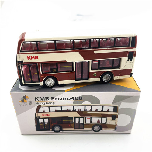 香港微影TINY合金车九巴92/35/33/63 ENVIRO400/500富豪双层巴士-图2