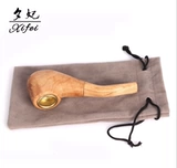 Мужской деревянный портативный мундштук ручной работы