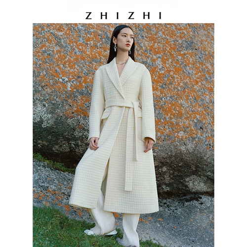 Демисезонное импортное трехмерное шерстяное шерстяное пальто