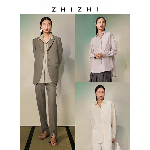 Весенняя белая хлопковая рубашка, коллекция 2022, городской стиль