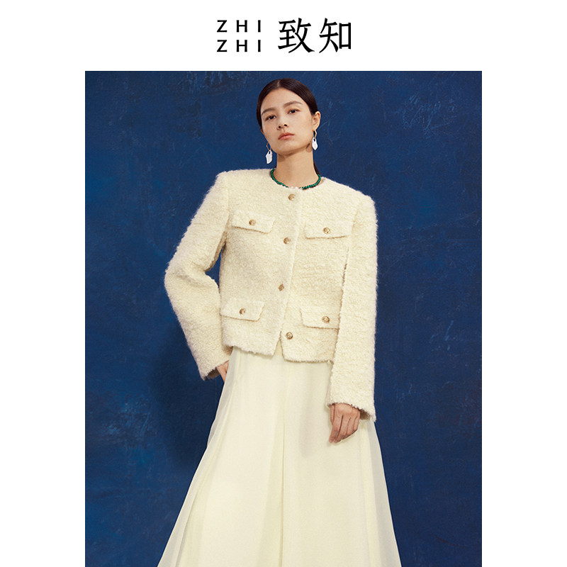 zhizhi致知冉冉云外套秋冬2021新款 致知服饰短外套