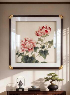新中式入户玄关织锦绣装饰画非遗竞品苏绣挂画端客厅公室壁画
