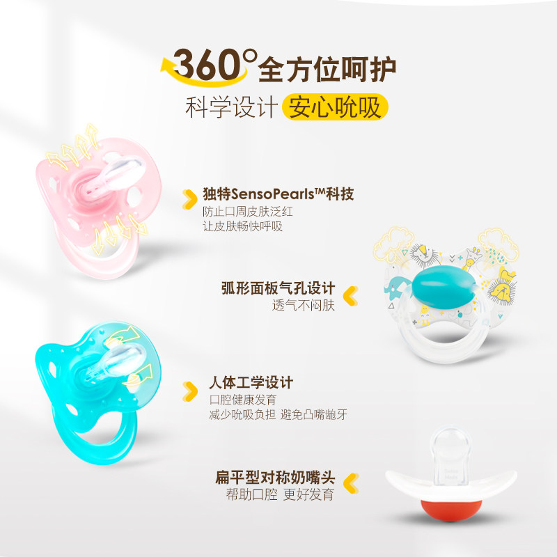 美德乐经典款安抚新生儿防胀气奶嘴 medela美德乐海外奶嘴/安抚奶嘴