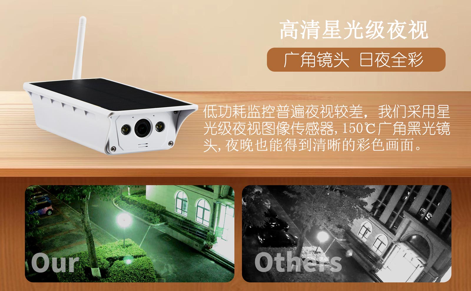 无线WIFI版太阳能供电摄像头监控器室外户外广角无电无网电池一体 - 图1