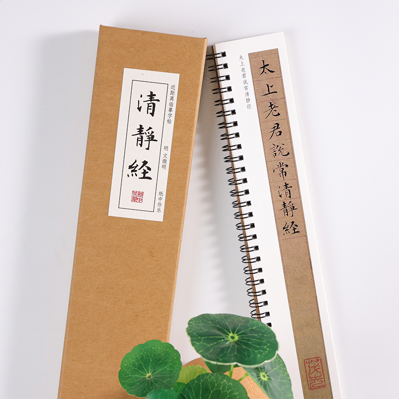 纸中作乐 文征明《常说清静静》小楷毛笔楷书字帖书法全集临摹卡片 近距离对临字帖 - 图2
