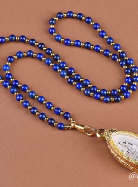 原创设计青金钛钢鹰嘴扣佛牌链子吊坠挂绳快拆万能扣唐卡挂绳