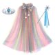 Girls Halloween Sequin Cape Glitter Princess Elsa Frozen Children Elsa Shawl Shawl