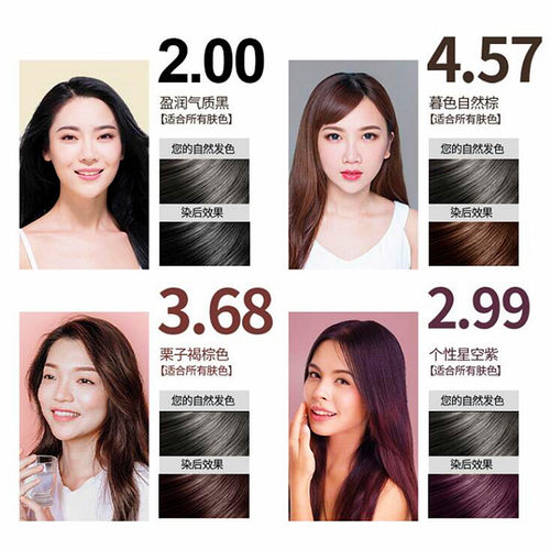 94g光明无氨温和染发霜黑棕染发剂焗油膏染发膏草本防止过敏褐棕 - 图1