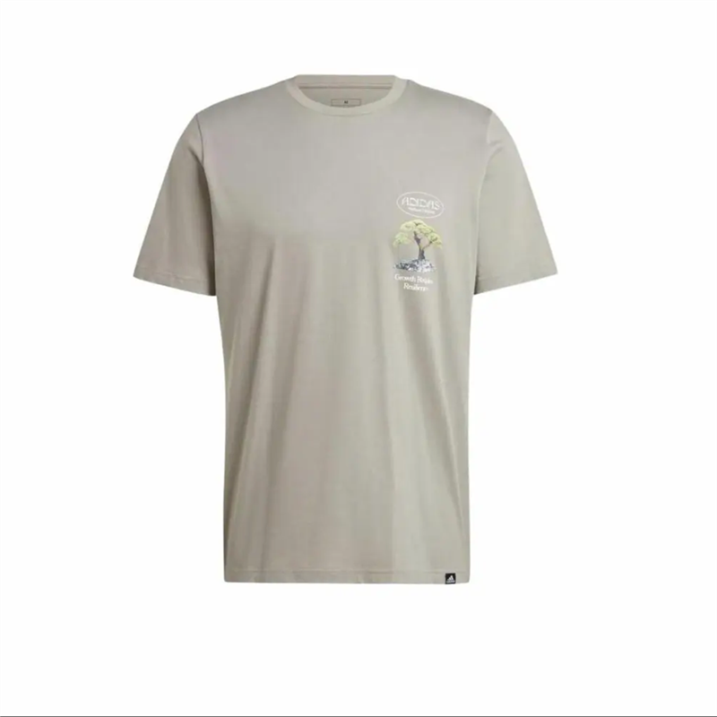 Adidas阿迪达斯男士短袖简约透气运动休闲印花圆领T恤 IS1038 - 图3