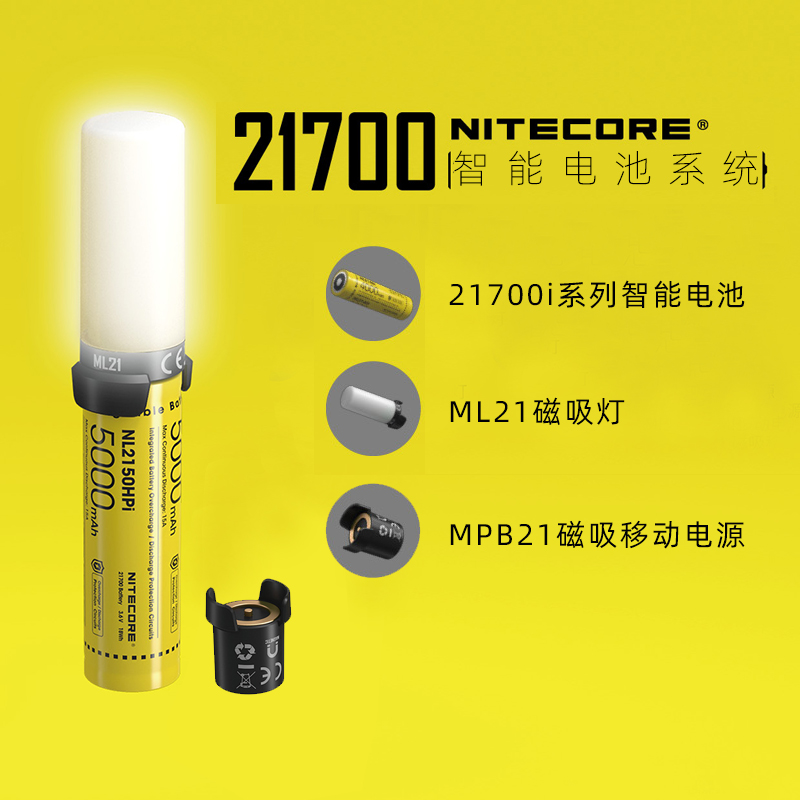 NITECORE奈特科尔 21700智能电池系统ML21 MPB21磁吸移动电源模式 - 图2